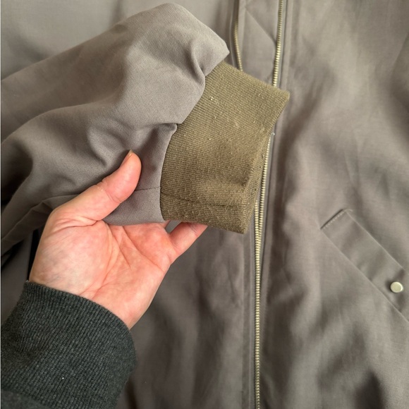 Frankie Shop Lumi Bomber in Dark Olive - Picture 6 of 7